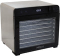 NESCO 8-Tray Stainless Steel Food Dehydrator – Digital Timer, Temp Control, Inner Light, Drip Tray – Jerky, Fruit, Herbs, Dog Treats, 650W, BPA-Free
