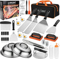 DY DECENT FAMILY 40PCS Griddle Accessories Kit, Flat Top Grill Accessories Set for Outdoor Barbecue. Griddle Accessories Set with Basting Cover, Spatula, Scraper, Burger Press, Tongs, Cleaning Kit