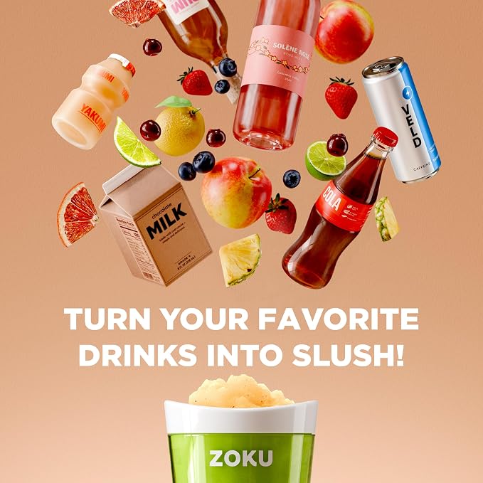 ZOKU Original Slush and Shake Maker, Slushy Cup for Quick Frozen Homemade Single-Serving Slushies, Fruit Smoothies, and Milkshakes in Minutes, BPA-free, Unicorn