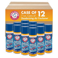 Arm & Hammer Baking Soda Air Freshener, Light Fresh, 7 Oz Aerosol Spray, 12/Carton