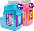 The Candery Cotton Candy Floss Sugar 6lbs 96oz Jars - 2 Pack Strawberry and Raspberry