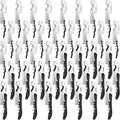 Honoson 40 Pcs Wine Key Opener Corkscrew Bottle Wine Opener Waiter Metal Heavy Beer Corkscrew Serrated Foil Cutter Key for Home Restaurants Bars Waiter Bartenders (Black,White)