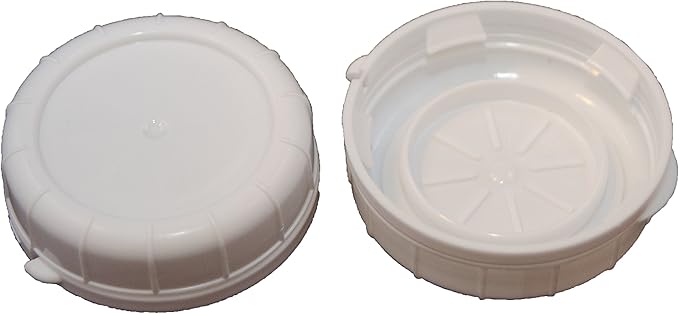The Dairy Shoppe Glass Milk Bottle, Heavy Glass with Extra Lid, Creamery Style with Extra Caps (4, Round Quart)