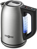 Electric Tea Kettle, 6 Precise Temperature Presets 1.7L Stainless Steel Electric Kettle Temperature Control,1500W Fast Boiling Hot Water for Oolong & Green Tea with Strix Control
