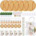 Honeydak 49 Pcs Baseball Baby Shower Prizes for Game Players 6 Sets Cheese Board Fork Knives Coasters Towel Potted Plant Thanks Card Gift Bag for a Little Slugger is on the Way Baby Shower Favors