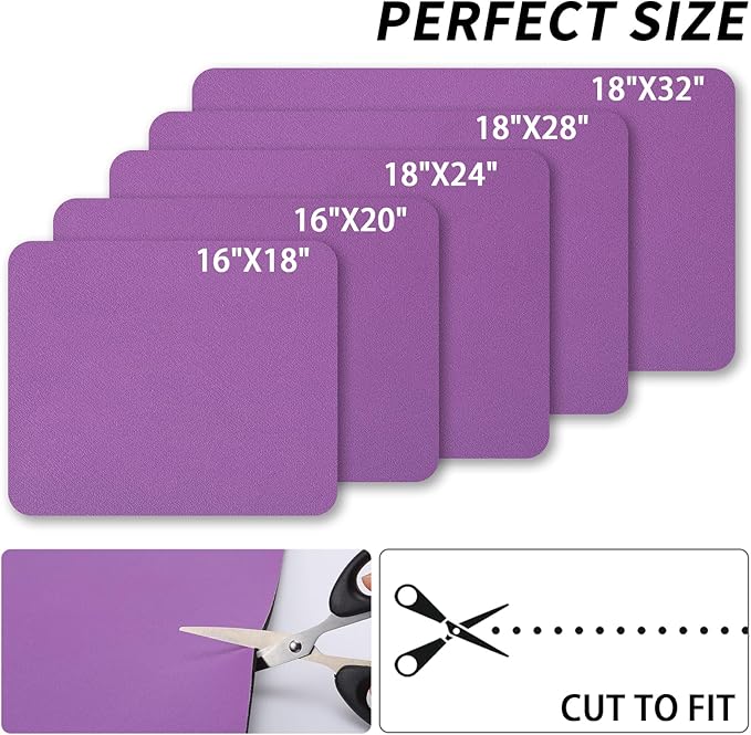 HotLive Dish Drying Mat for Kitchen Counter, Heat Resistant Drainer Mats with Non-slip Rubber Backed, Hide Stain Kitchen Super Absorbent Draining Mat, Easy to Clean Dish Rack Pad, Purple 16"x20"