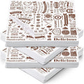 Marspark Deli Wax Paper Sheets 12 x 12 Inches Square Grease Resistant Tray Basket Liners Hot Dog Wrappers Newsprint Water and Grease Proof Sandwich Wrapping Paper for Food Baking(Brown White,200 Pcs)