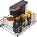 HOLDN’ STORAGE Pull Out Cabinet Organizer, Slide Out Drawer for Kitchen Cabinets & Pantry, Roll Out Shelf for Pots, Pans & Under Sink Storage, Heavy-Duty Full-Extension, 14" W x 21" D x 5" H