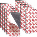 Magnetic Tape -Magnetic Strips with Strong Adhesive Backing - Flexible Sticky Magnet Tape for DIY, Crafts, Fridge,Photo(10 Pack,2" x 4")