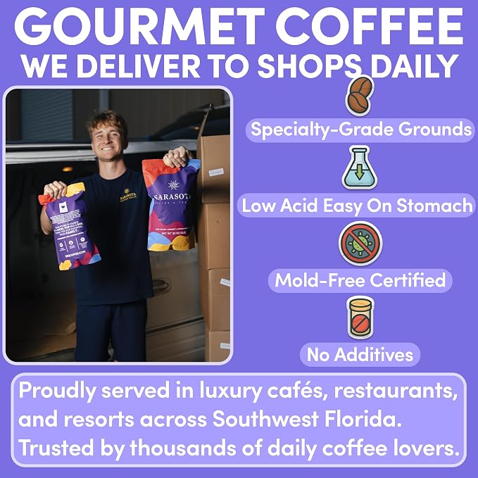 2 lb Highlander Grogg Ground Coffee | Butterscotch Caramel Vanilla Flavored Coffee | Bulk Medium Roast Flavored | Specialty Grade | 32 oz
