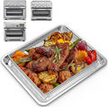 Air Fryer Tray Replacement for Cuisinart TOA-60/TOA-65/TOA-70 Oven, Stainless Steel Air Fryer Basket and Tray for Ninja Combi Cooker SFP701 Air Fryer Basket for Oven Air Fryer Pan Accessories for Oven
