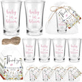 Pickmesh 25 Sets Baby in Bloom Baby Shower Shot Glasses for Guests Include Acrylic Clear Shot Glasses Spring Wildflower Cards Organza Bags Girl Favors for Gender Reveal Party Supplies
