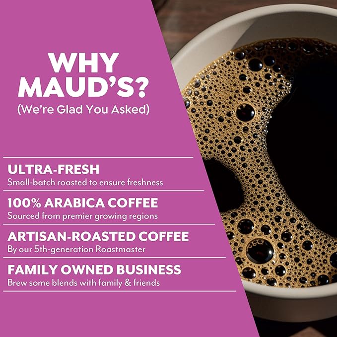 Maud’s Oatmeal Cookie & Almost Biscotti Flavored Coffee Pods Variety Pack, 36 ct, Medium Roast Single Serve Pods – 100% Arabica Coffee, Compatible with Keurig K Cups Maker