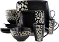 Elama's Savannah 16 Piece Stoneware Dinnerware Set