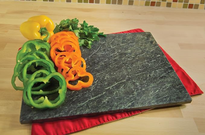 Fox Run Marble Pastry Board, Green, 12" x 16" x 0.5"