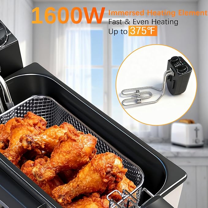 Sous Vide Cooker WiFi Kit & Cattleman Cuisine Immersion Deep Fryer with Basket