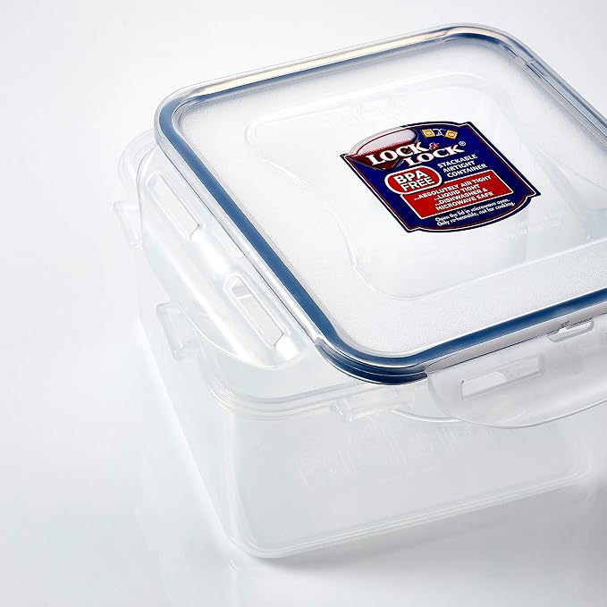 LocknLock Easy Essentials Food Storage lids/Airtight containers, BPA Free, 22 Piece, Clear