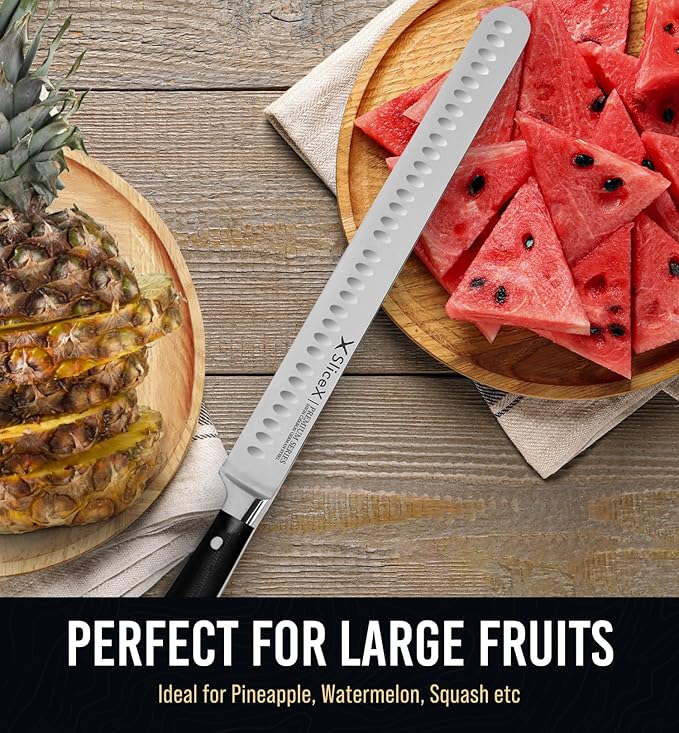 Bright Hobby Brisket Knife - 12" Premium BBQ Carving Knife Full Tang Razor Sharp - Gift for Dad From Wife, Son, Daughter