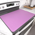 Stove Top Cover for Electric Stove- Range Covers for Electric Stove,Silicone XXL Dish Drying Mat, Glass Cooktop Covers, Flat RV Range top Mats (Black, 30"x21")
