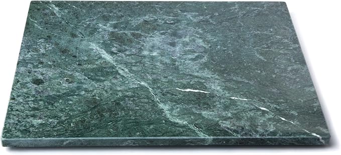 Fox Run Marble Pastry Board, Green, 12" x 16" x 0.5"