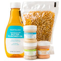 Nostalgia Theater Popcorn Machine Kit - Popcorn Kit With 1 Lb. Kernels & 12.5 Oz Butter Oil for Home Snacks - All-In-One Popcorn Kit with Ranch, White Cheddar & Nacho 3 Oz Seasonings for Easy Popping