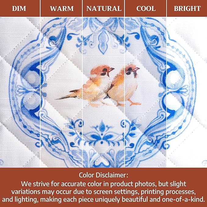 Maison d' Hermine Pot Holders 100% Cotton Heat Resistant Potholders 8" x 8" Hot Pads with Loop Cooking Baking Gifts for Mothers Day Handling Hot Pans Spring/Summer (Pack of 1, Amsterdam Canals)