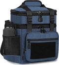GLENKEY Tactical Lunch Box Cooler Bag - Expandable Insulated Lunch Bag for Men Women - Large Lunchbox for Adults Work Shifts Outdoor Trips Blue 16L