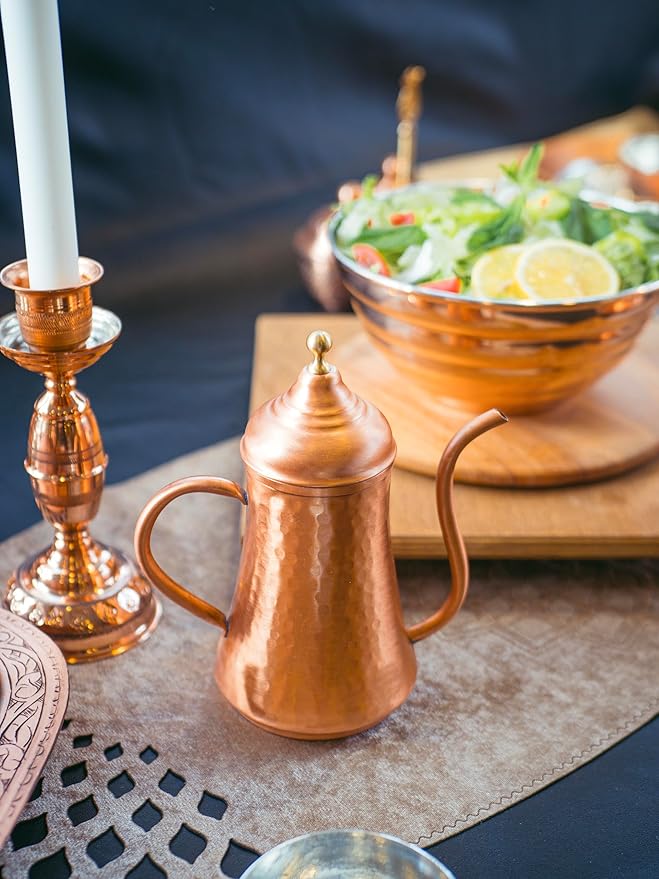 COPPER CONCEPT Copper Oil Dispenser for Kitchen, Handmade Olive Oil Dispenser Bottle, Real Copper, (10 Oz - 300 ml)