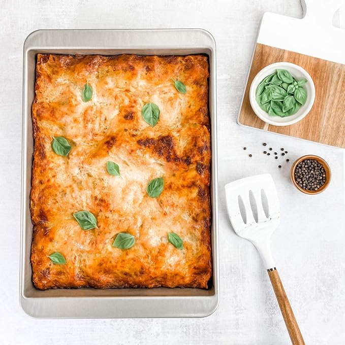 USA Pan Nonstick Roasting and Deep Lasagna Pan, 16 x 10.3-Inch