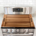 BLUEWEST Noodle Board Stove Cover, Acacia Wood Stove Top Board for Gas Burners and Electric Stove, Extra Thick Wooden RV Stovetop/Sink Cover - Tray for Kitchen Counter Space