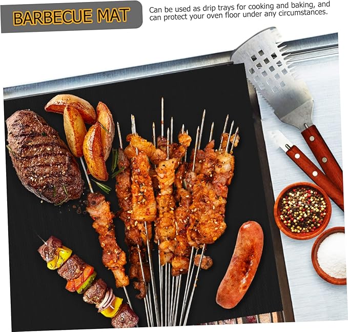 KICHOUSE Oven Liners 9 Pcs Non Stick Baking Mats Grill Mats Safe for Oven Bottoms