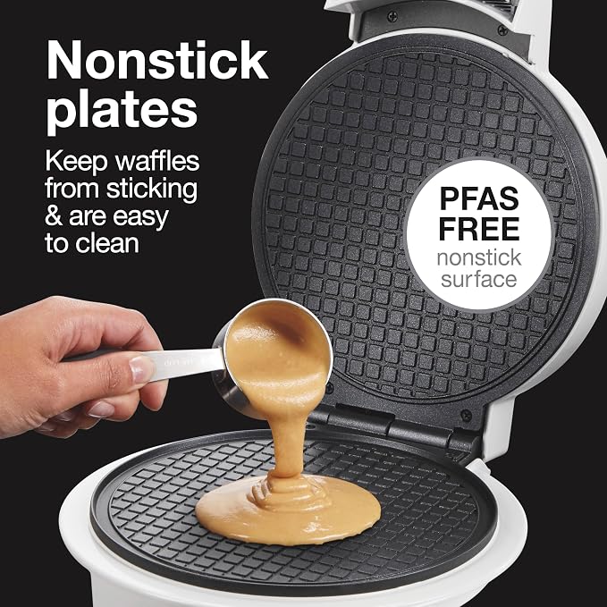 Proctor Silex Waffle Cone and Ice Cream Bowl Maker With Browning Control | Fun And Fast, Cooks In 2-3 Minutes | Includes Cone Shaper Roller & Cup Press | 7.5” PFAS-Free Non-Stick Plates | White