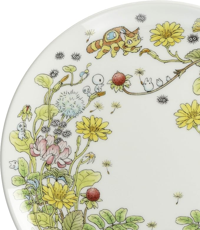Noritake T50116A/4660-3 My Neighbor Totoro Plate 9.1 inches (23 cm), Snake Strawberry Hen, Microwave Safe, 1 Piece