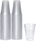 PAMI Disposable Plastic Cups, Bpa- Drinking Glasses for Parties, Cold Drinks, Smoothies, Jello, Cocktails (9 Oz - Pack of 80)