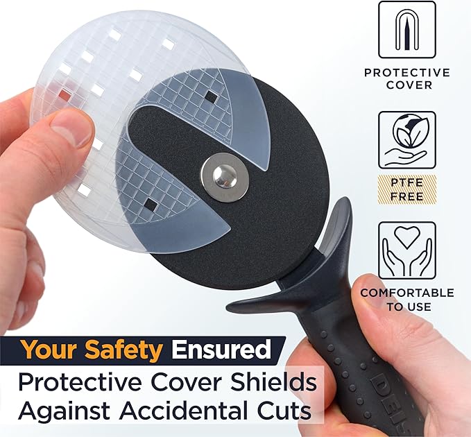 Deiss LUX Stainless Steel Measuring Cups and Spoons Set and Deiss Lux Heavy Duty Pizza Cutter