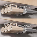 MOJOHAND Water Bottle Organizer for Full Stanley Tumbler with Handle, Pantry Kitchen Organizers and Storage for Cup Accessories, Water Bottle Holder Wine Rack (White- 4Pack)