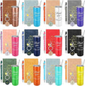 Ireer Employee Appreciation Gifts Thank You Teacher Gifts 20 oz Insulated Tumbler Keychain Pen Notepad(Stylish Colors,12 Sets)