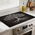 Stove Top Cover- Mat for Electric Stove Protector with Anti-Slip Rubber Coating Dish Drying Mats Scratch-Resistant (Old Tree, 30" x 21")