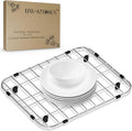 HW Kitchen 12" x 10" Stainless Steel Sink Rack - Farm Sink Protector, Mat, Drying Rack