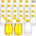 8.8 oz Clear Honey Bottles Bulk, 32 Pcs Squeeze Honey Jar with Flip Lid Empty Refillable Honey Container Leakproof Honey Squeeze Bottle for Storing and Dispensing