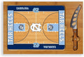 PICNIC TIME NCAA Icon Glass Top Cutting Board & Knife Set, Cheese Boards Charcuterie Boards, Serving Platter, (Parawood & Bamboo)