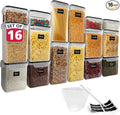Reli. Airtight Canister Set with Lids (16 Set) | Clear Plastic Food Storage Canisters | Variety Pack | BPA-Free