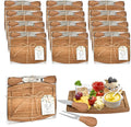 12 Set Baby Shower Prizes For Game Winners Adults,Bridal Shower Gifts,Thank You Gift Bulk,Acacia Mini Cheese Boards Charcuterie Boards with Knives Forks