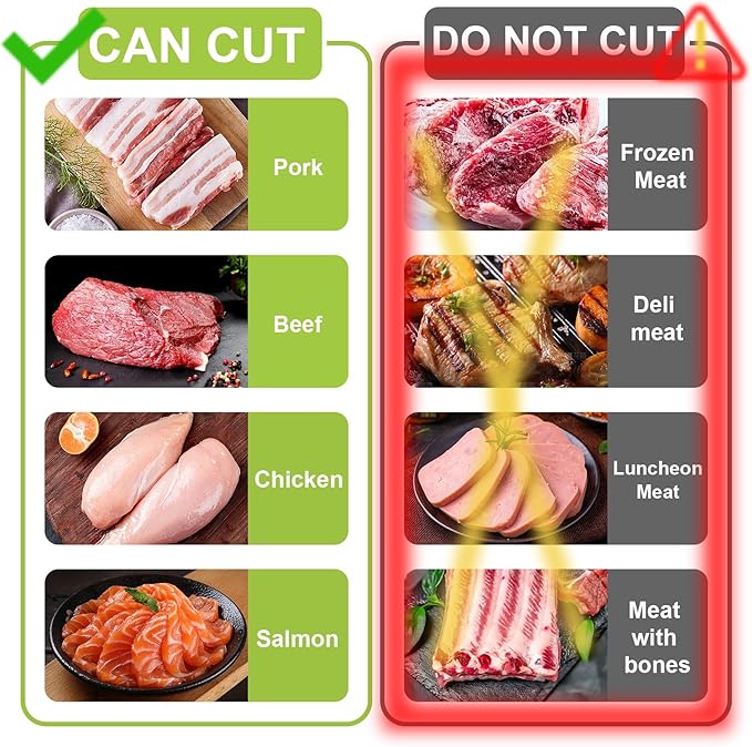 Fresh Meat Slicer with Steady Grip, Manual Fresh Meat Cutter, Meal Prep Ideas, Adjustable Thickness 2mm or 4mm, 17 Blades get 18 Meat Slices, Meat Cleavers can be Sliced, Striped, Diced -Pink