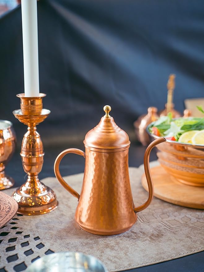 COPPER CONCEPT Copper Oil Dispenser for Kitchen, Handmade Olive Oil Dispenser Bottle, Real Copper, (10 Oz - 300 ml)