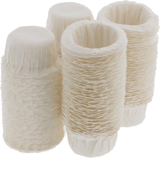 Disposable Paper Coffee Filters 300 Count - Compatible with Keurig, K-Cup machines & other Single Serve Coffee Brewer Reusable K Cups - Use & Make Your Own Pods - Works with All Brands, Gift