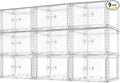 Vtopmart 9 Pack 18QT Clear Stackable Storage Drawers,Easily Assemble Closet Organizers,Plastic Storage Bins for Bathroom,Cabinet,Kitchen Pantry,Under Sink Organization(Medium)