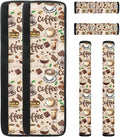 Refrigerator Door Handle Covers Pack of 6, Washable Anti-Skid Protector for Fridge Dishwasher Oven Keep Off Fingerprints Oil Stain Food Spot for Kitchen Home Decoration, Coffee Cake Beige