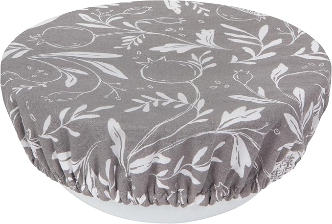 Now Designs Pomegranates Save It Reusable Cotton Bowl Covers 7.5 and 9.25 inch, Set of 2