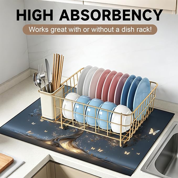 Stove Top Covers for Electric Stove: Heat Resistant Protector Glass Stove Top Expands Counter Space, Stylish Kitchen Decor (Tree of Life)